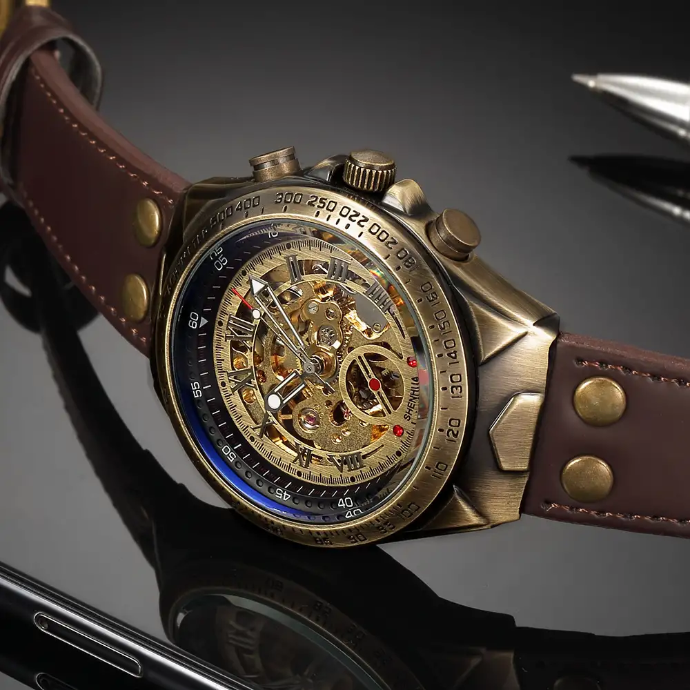 Men's Fashion Hollowed-out Automatic Mechanical Watch