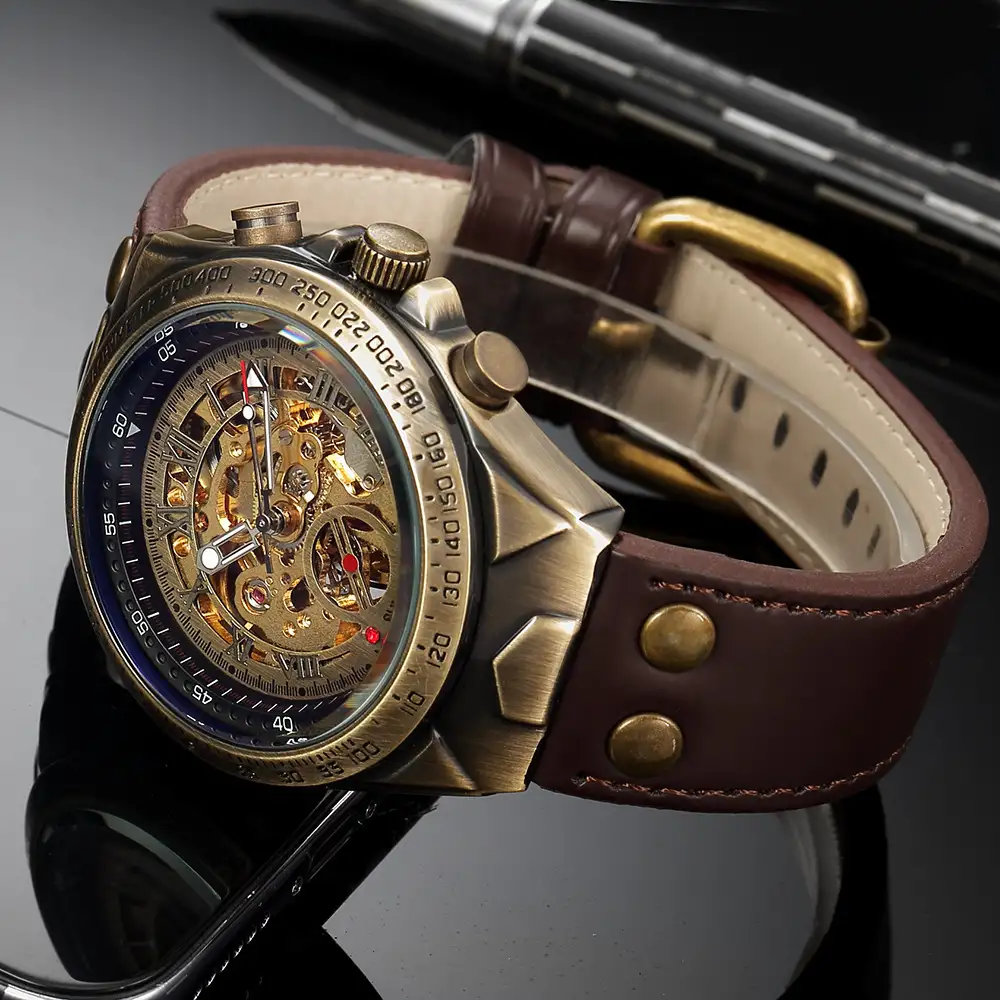 Men's Fashion Hollowed-out Automatic Mechanical Watch