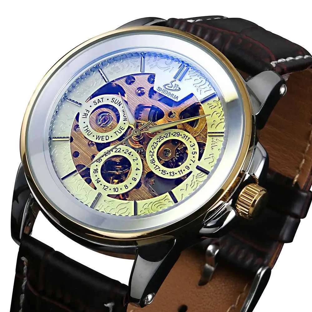 Men's Fashion Hollowed-out Automatic Mechanical Watch