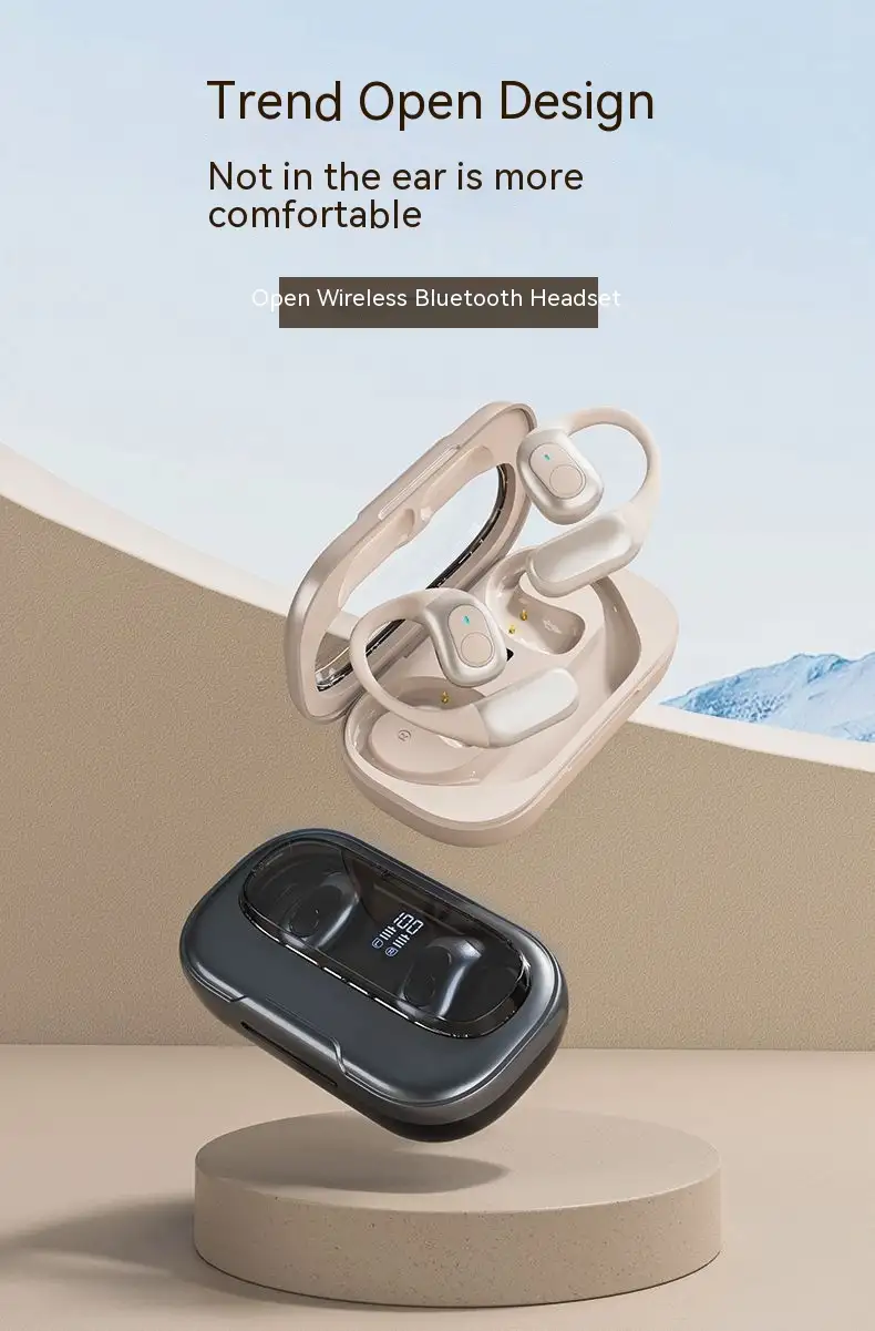 Ear-mounted Sports Bluetooth Headset Large Power And Long Battery Life