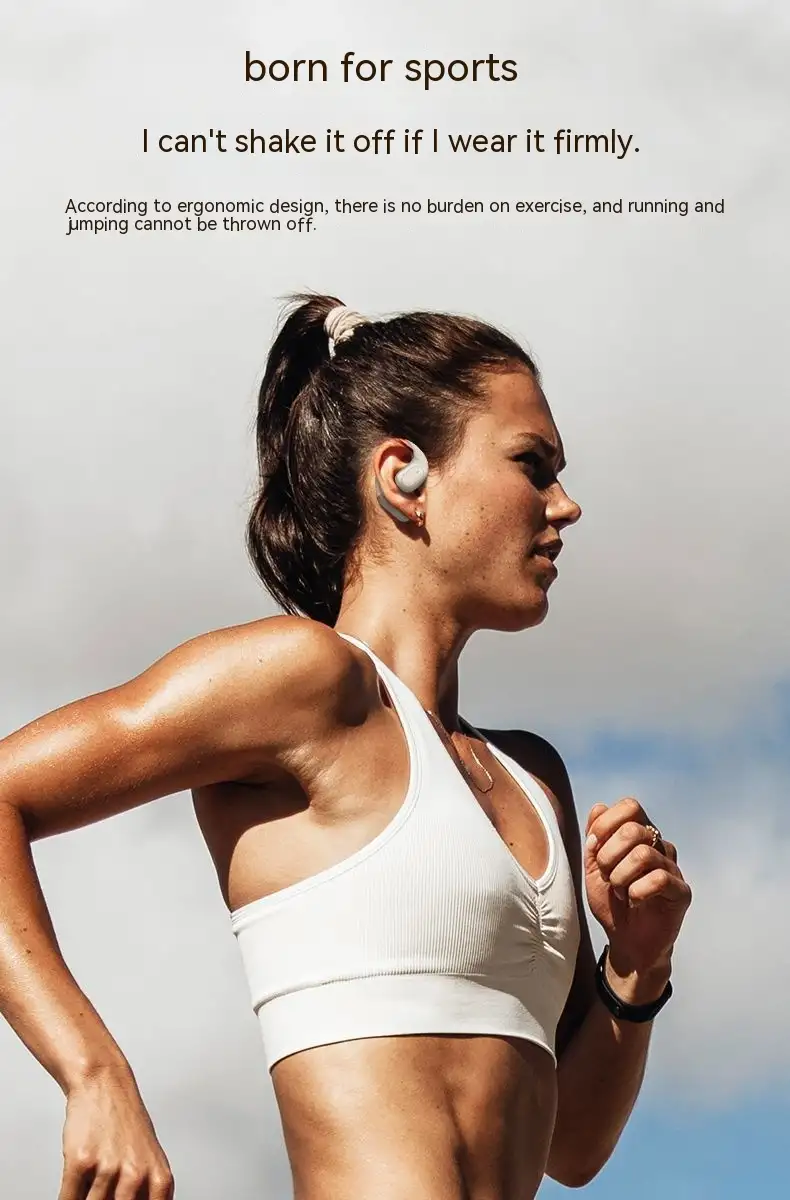 Ear-mounted Sports Bluetooth Headset Large Power And Long Battery Life