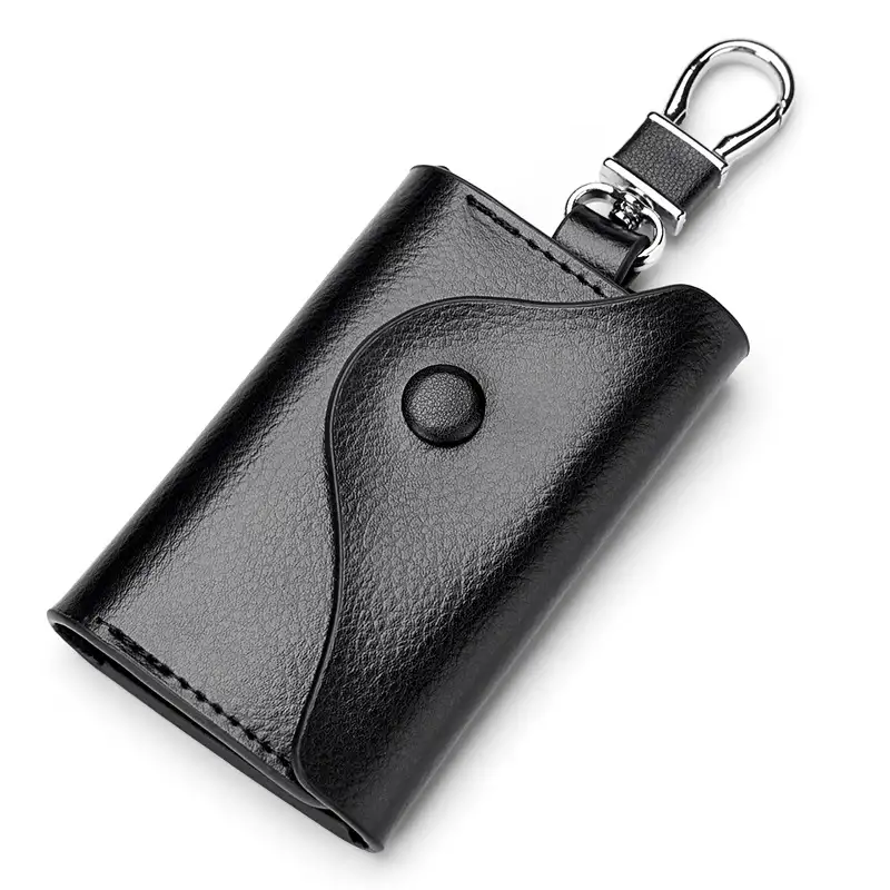 Men's Multi-functional High-grade Genuine Leather Keychain Card Holder Large Capacity Storage Fantastic