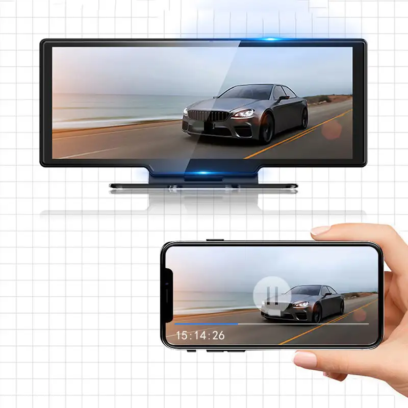 2.5K High-definition Mobile Phone Screen Projection Driving Recorder Reversing Image Voice Control