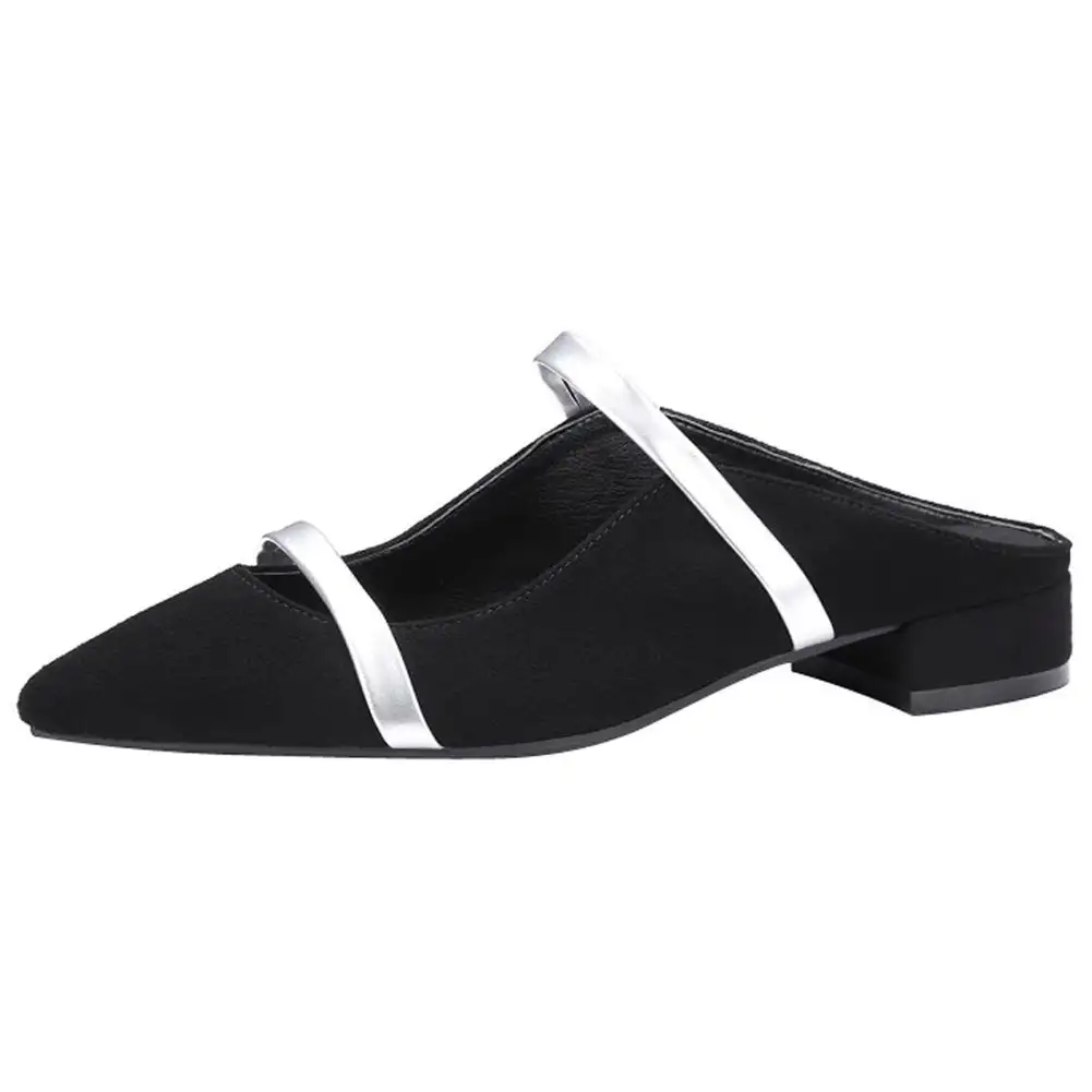 Pointed Toe Strap Flat Casual Shoes