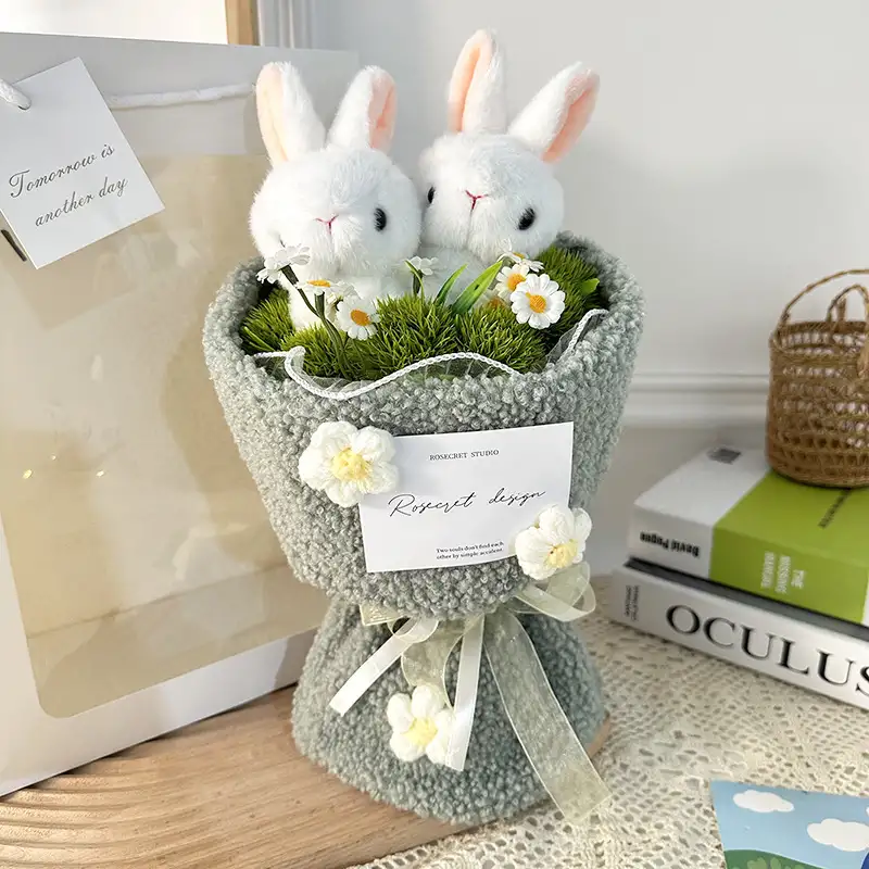 High-profile Figure Rabbit Grass-eating Doll Plush Bouquet Valentine's Day