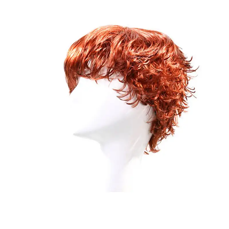 Natural fluffy short hair wig