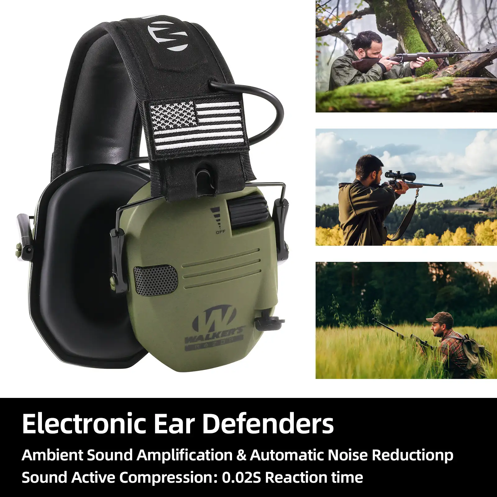 Outdoor Shooting Intelligent Soundproof Noise Reduction Ear Muff Hunting CS Headset