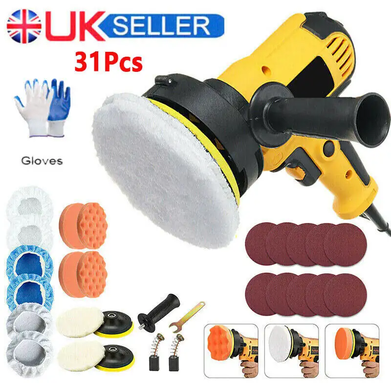 Electric Polisher Buffer Sander Car Polishing Machine Buffing Sponge Kit