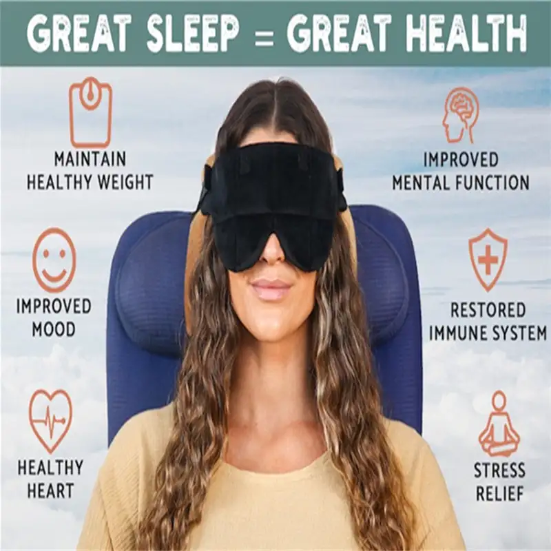 Travel Eyeshade Travel Business Trip Nap Eye Mask Super Soft Head Support