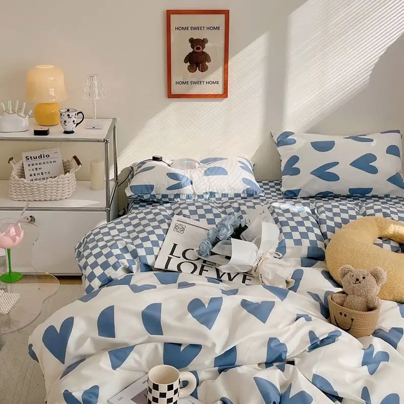 Washed Cotton Four-piece Bedding Set