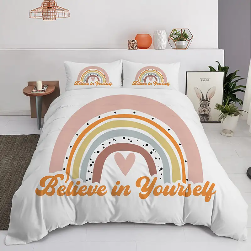 Fashion Pastel Bedding Three-piece Set