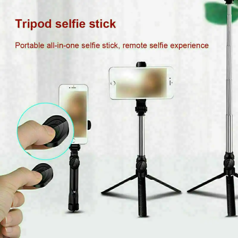 Fit  Telescopic Selfie Stick Bluetooth Tripod Monopod Phone Holder