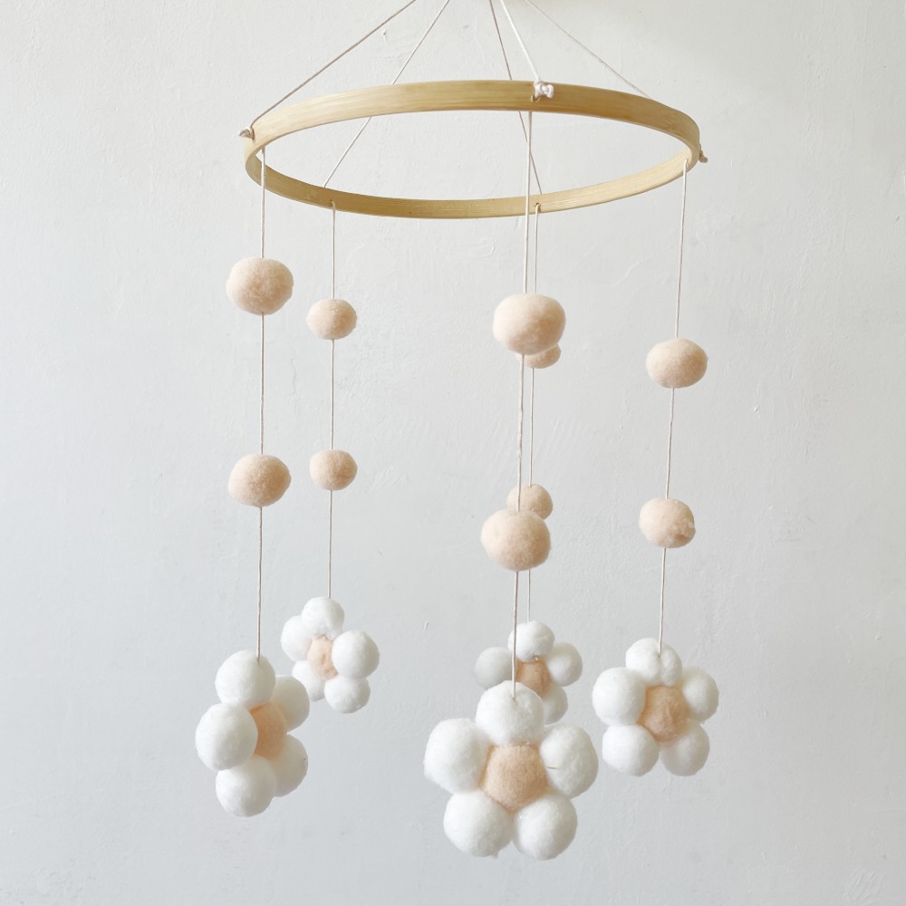 Beige Flower Wind Chimes