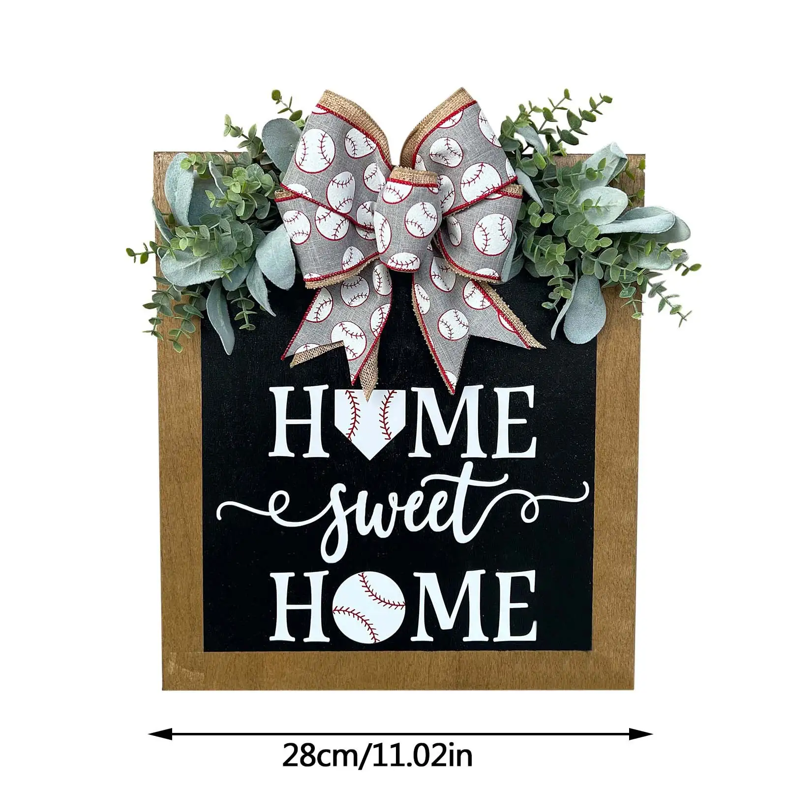 Front Door Decoration Baseball Summer Garland