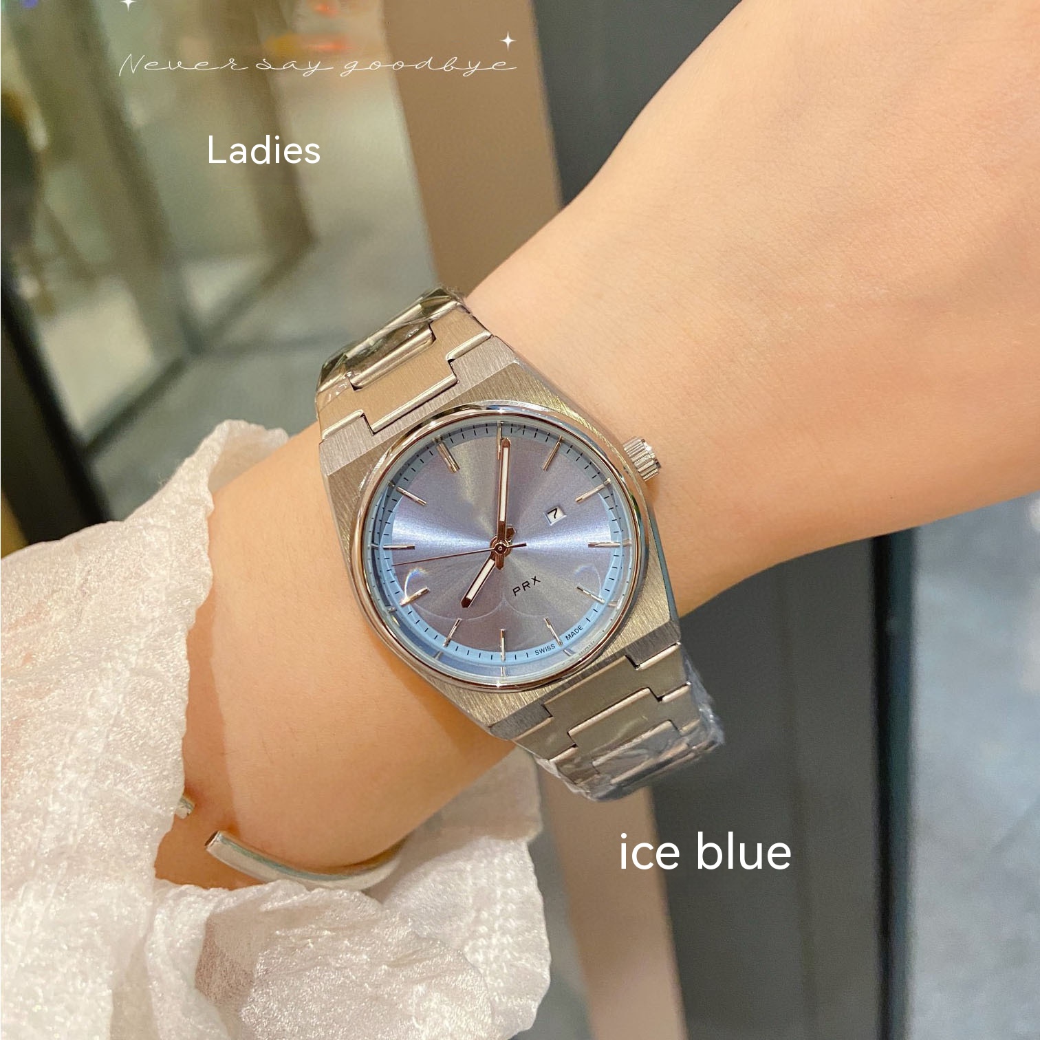 Women's Ice Blue Surface-Men's 40MM Women's 35MM