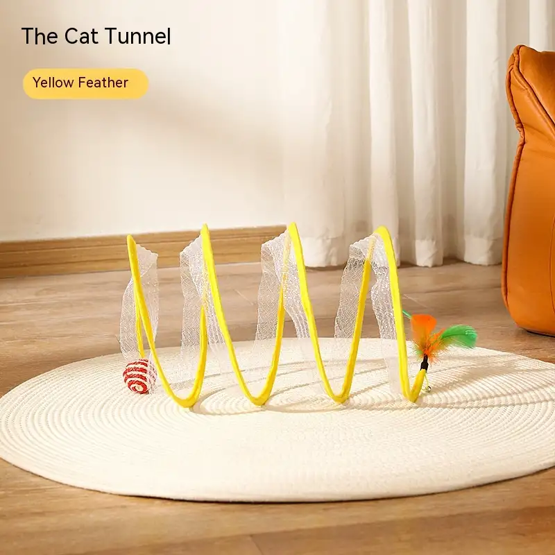 Foldable Cat Tunnel Telescopic Maze Toy