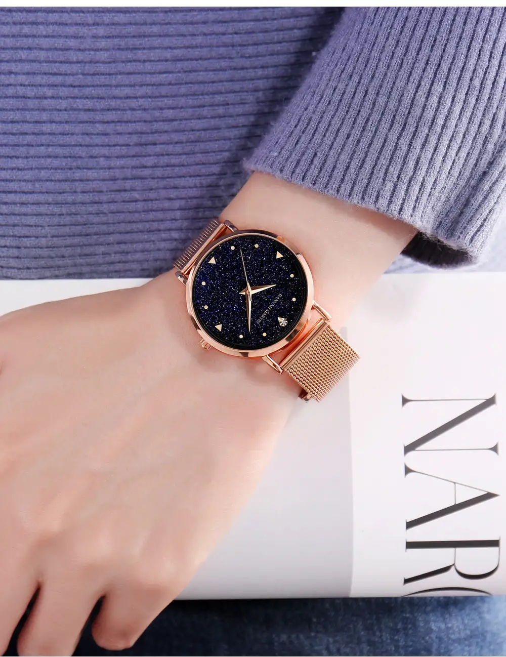 Women's Waterproof Starry Simple Quartz Watch