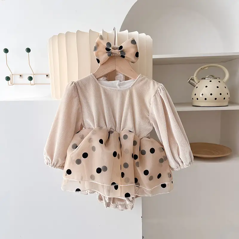 Baby Rompers Polka Dot Triangle