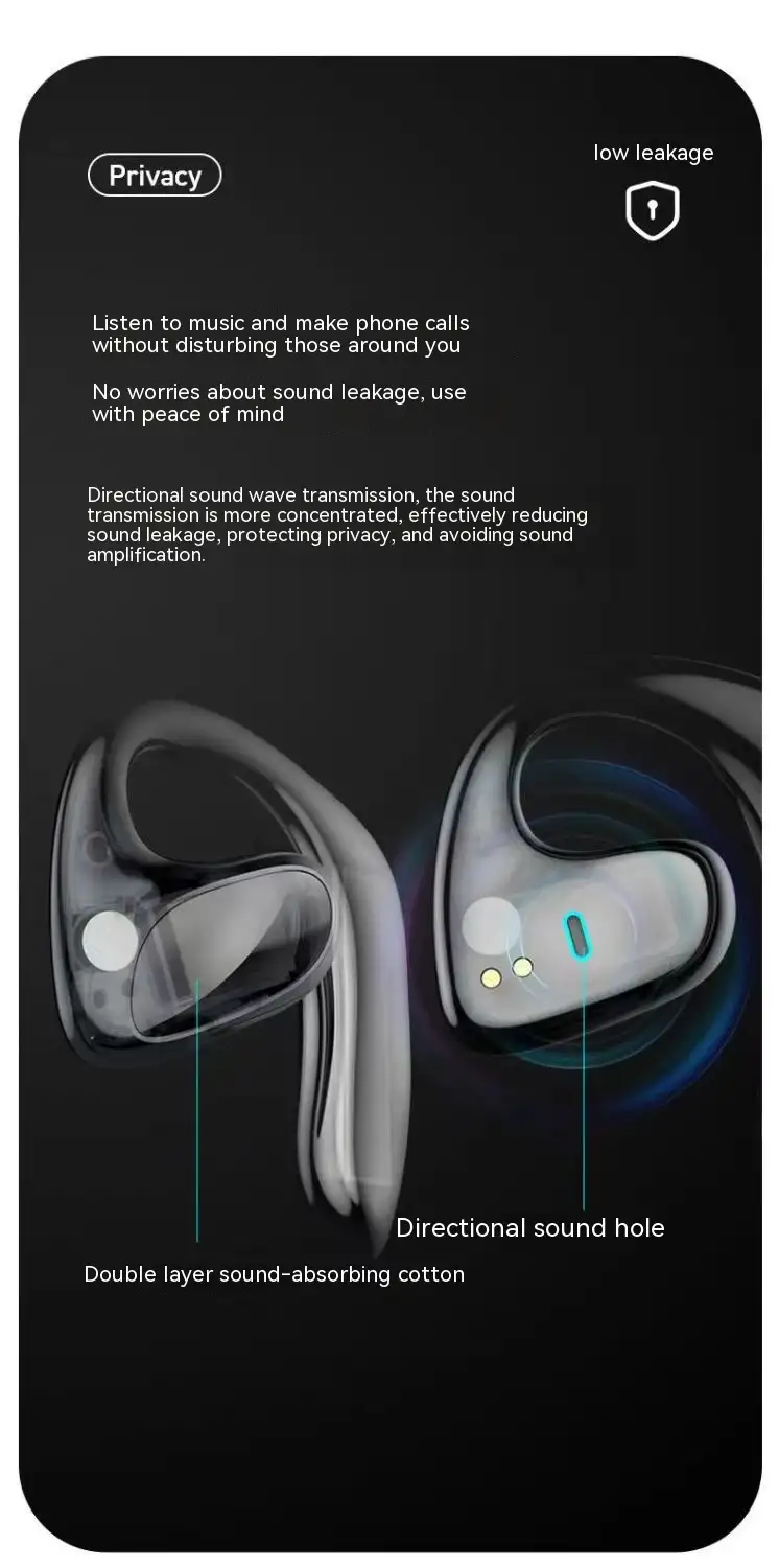 Wireless Bluetooth External Non-in-ear Ultra-long Life Battery Headset