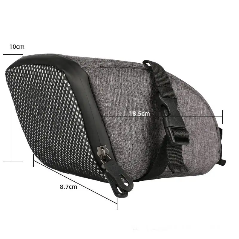 Warning Bicycle Saddle Bag With Light