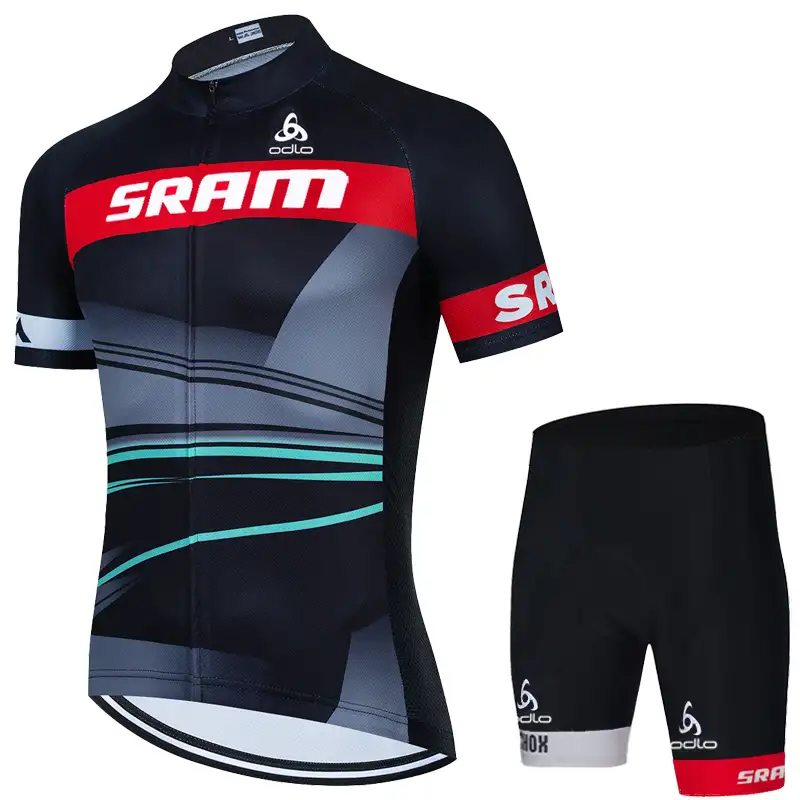 Men's Mesh Thin Sports Short Sleeve Cycling Suit