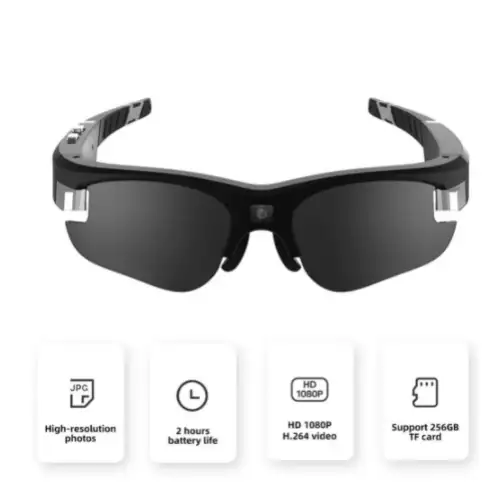 True HD 2 Million Camera H.264 Video Polarized Riding Smart Glasses