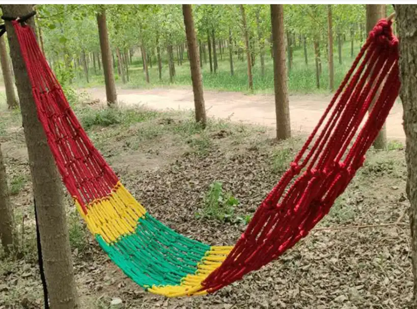 Outdoor Nylon Rope Mesh Hammock