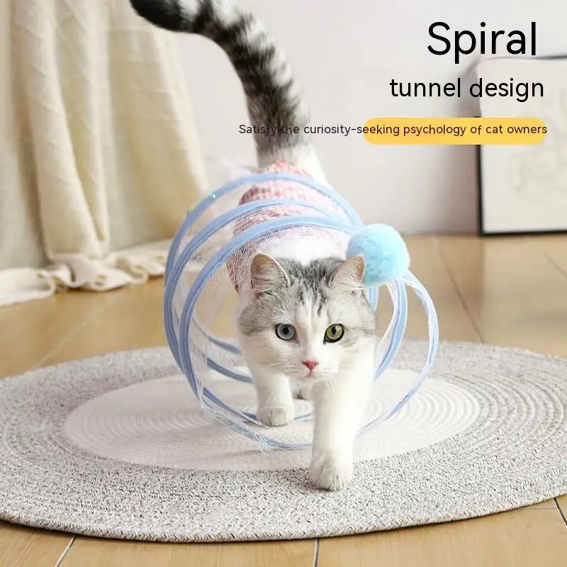 Foldable Cat Tunnel Telescopic Maze Toy