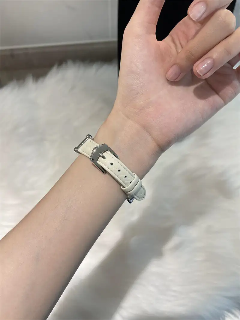 Woven Metal Diamond Strap Suitable For Watch Leather Wristband