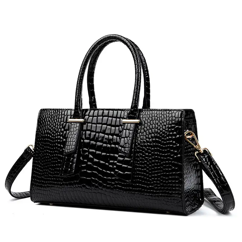 Women's Fashion Retro Crocodile Pattern All-match Shoulder Messenger Bag