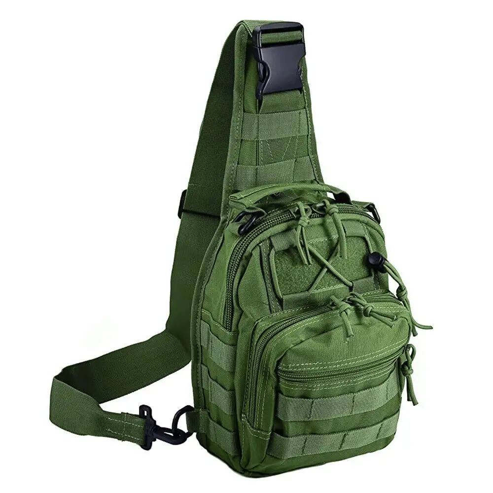 Outdoor Tactical Sling Bag Military MOLLE Crossbody Pack Chest Shoulder Backpack