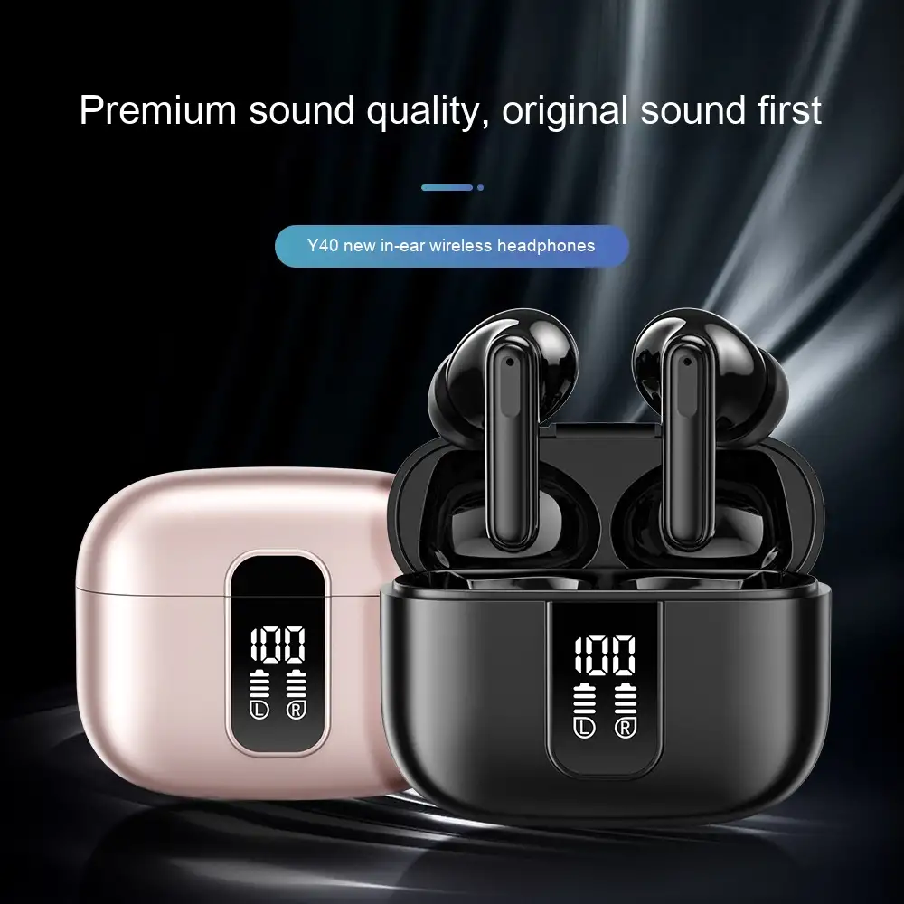 Y40 New ANC ENC Dual-camera Noise Reduction True Wireless Bluetooth Earphone In-ear