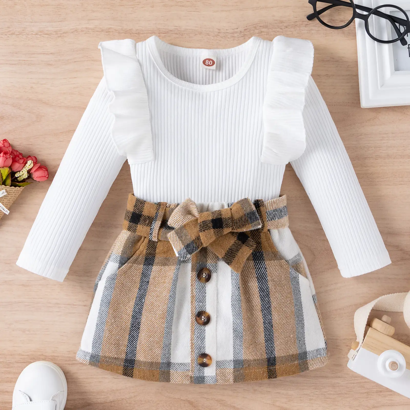 Fashion Preppy Style Girls Suit