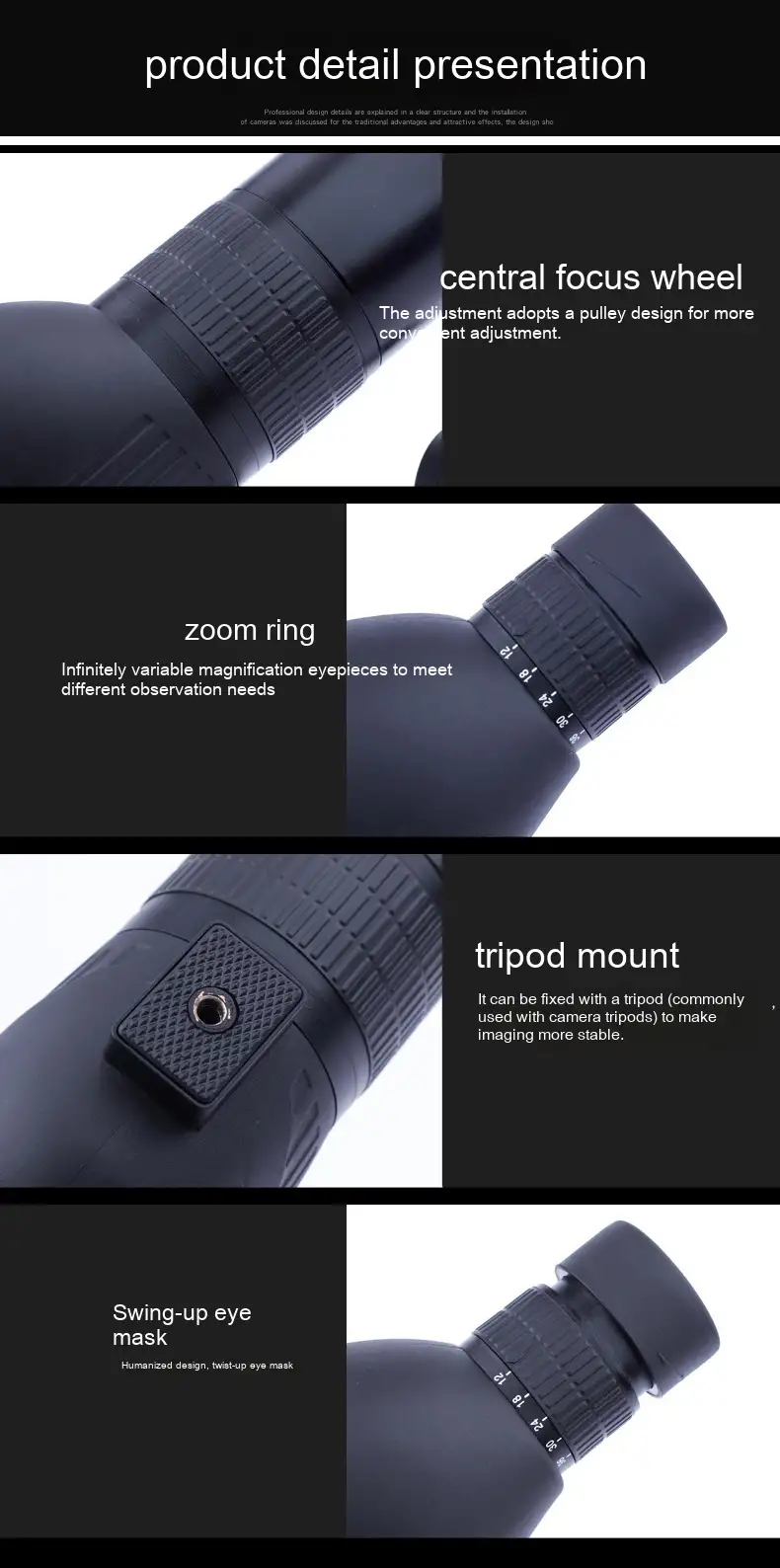 Monocular Telescope 12-36 Times High-definition Bird Watching