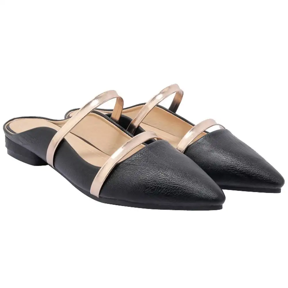 Pointed Toe Strap Flat Casual Shoes