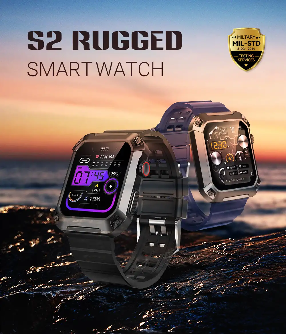 Three-proof Heart Rate And Blood Pressure Sport Mode Smart Watch