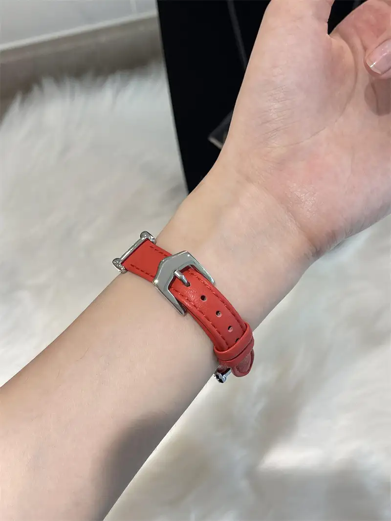 Woven Metal Diamond Strap Suitable For Watch Leather Wristband