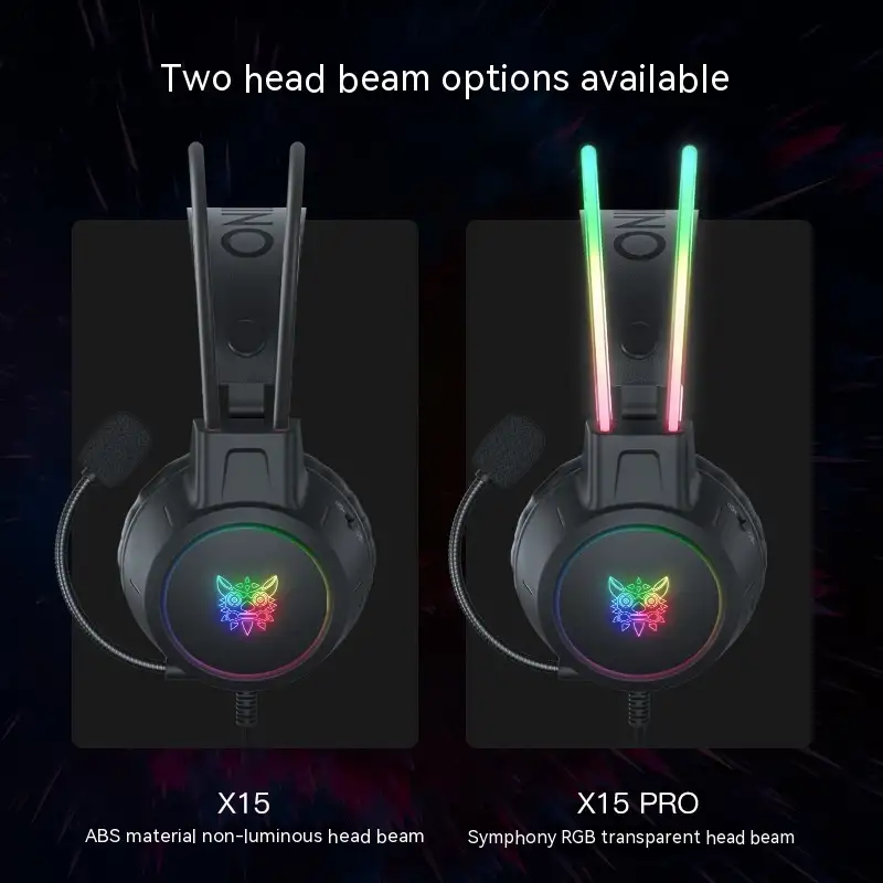 Game Earphone Headset E-sports Wired Computer RGB Luminous