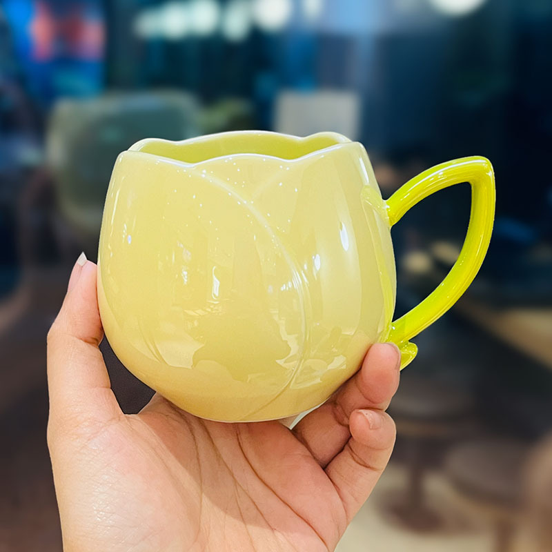 Yellow-About 360ml-Without Spoon