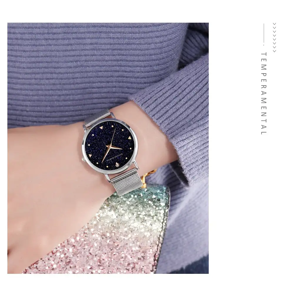 Women's Waterproof Starry Simple Quartz Watch