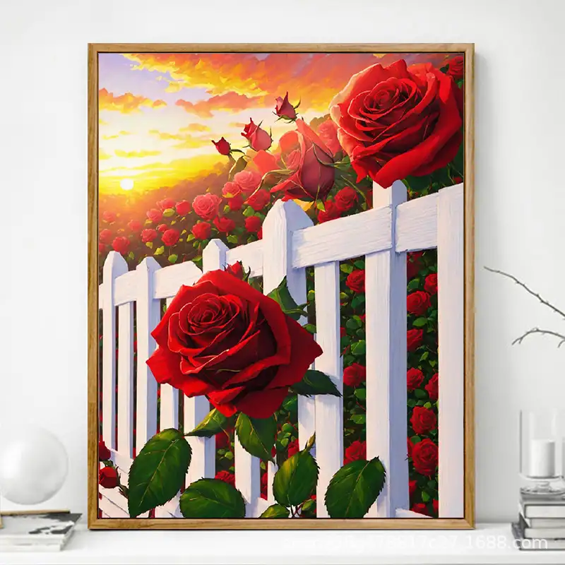 Advanced Rose Digital Oil Painting Diy