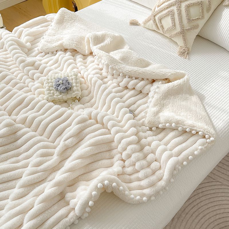 Beige Ball Blanket-120x150cm