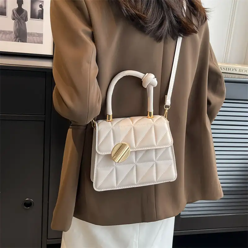 French Minority Design Rhombus Small Handbags Female