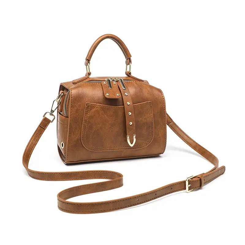 Women's Fashion Retro Solid Color Single-shoulder Bag