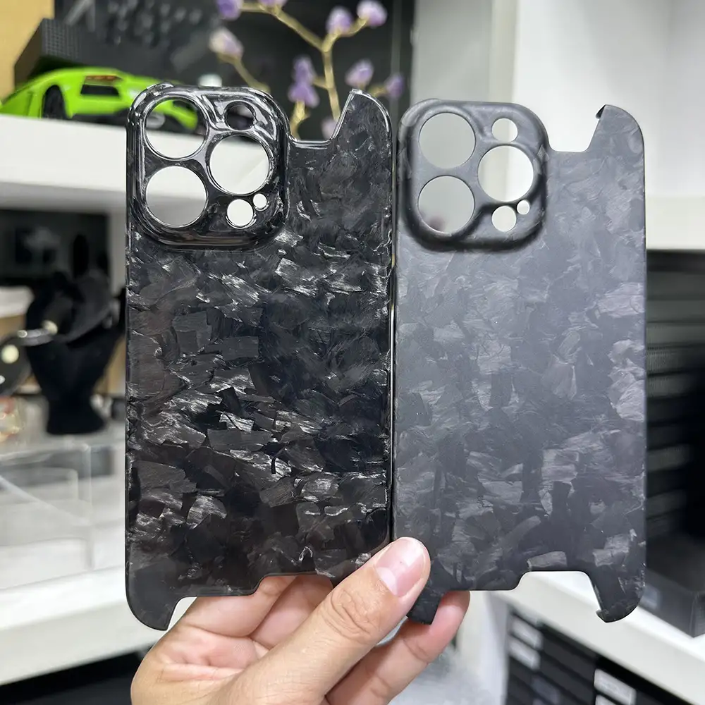 Forged Pattern Carbon Fiber Phone Shell