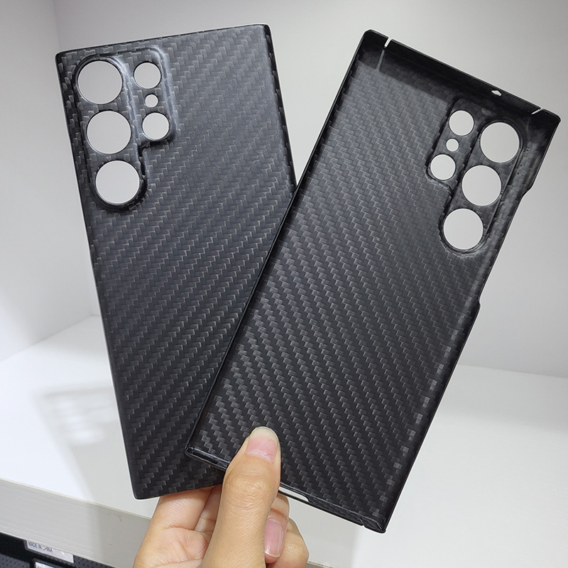 Carbon Fiber Matte Black-Samsung S23ultra