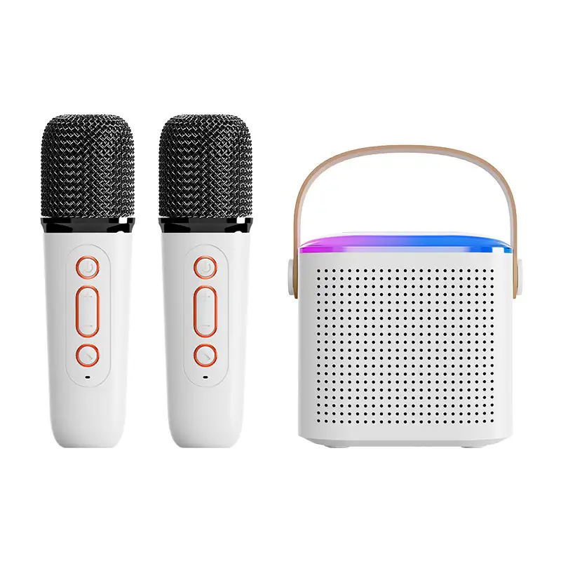 Desktop With Light Bluetooth Karaoke Audio With Microphone