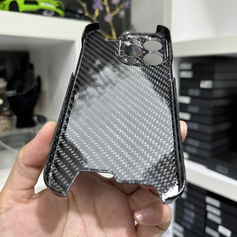 Forged Pattern Carbon Fiber Phone Shell