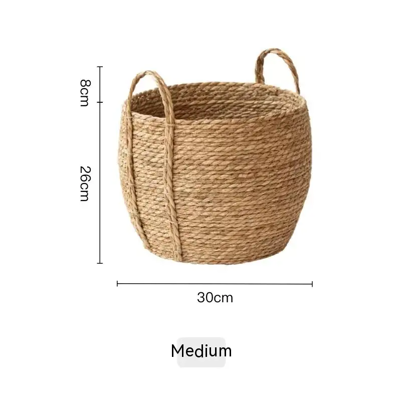 Handmade Vine Woven Flower Basket With Handle