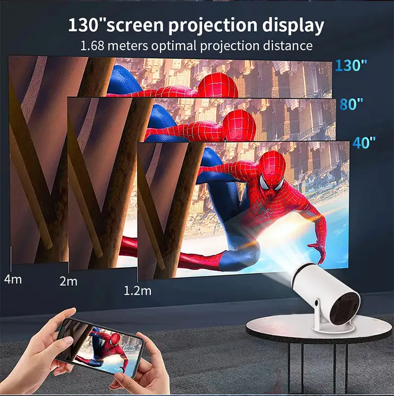 Barrel Machine Hy300 Smart AnzhuoHD Projection Screen Home Recommend Projector